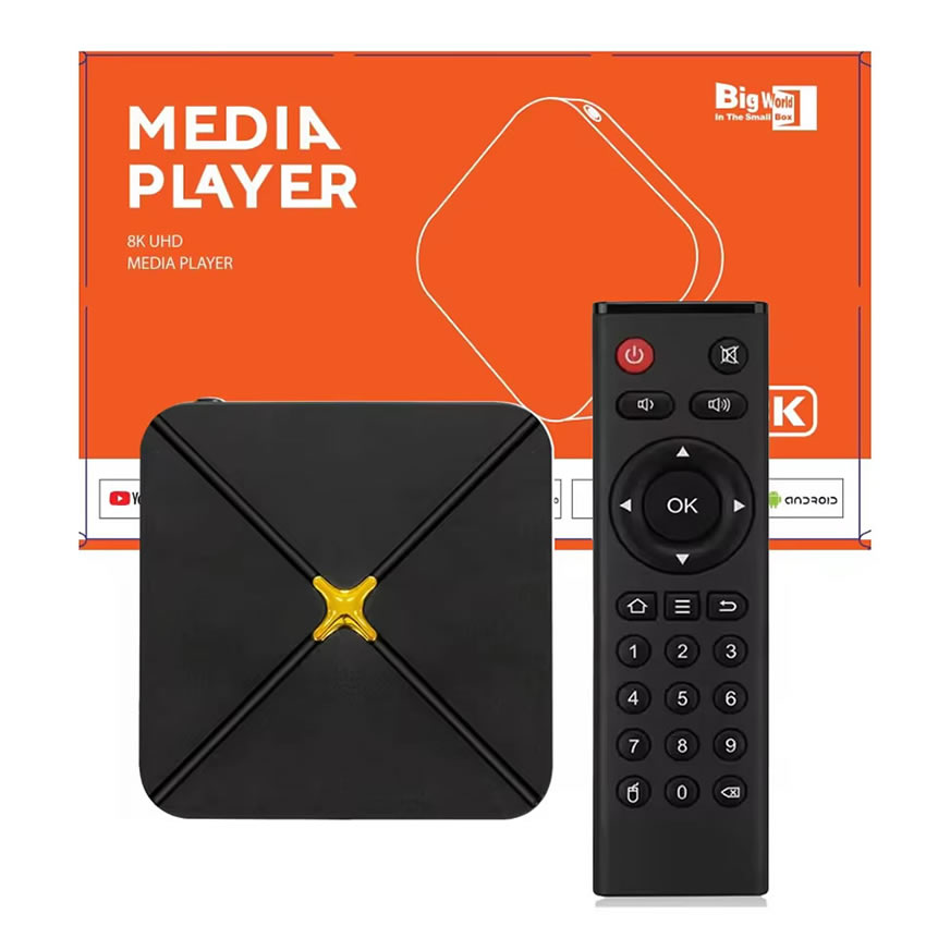 Умная ТВ-приставка HLQ-Max 4K HDR | Высокоскоростной сетевой медиаплеер с четырехъядерным процессором